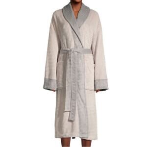 World Market textured plush wrap robe